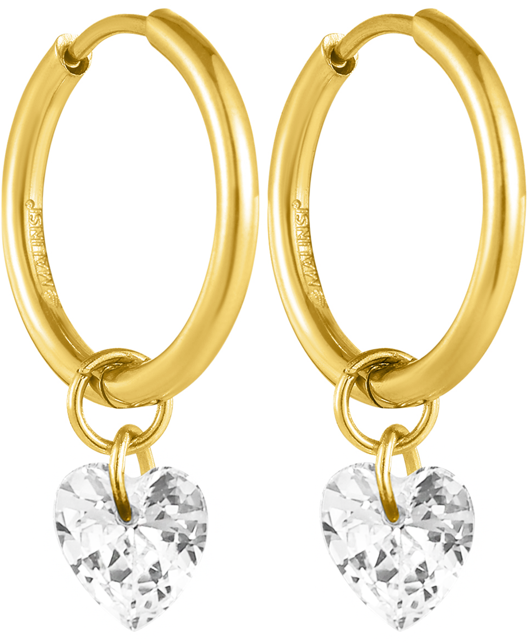 hartjes oorbellen, goud en zilver van stainless steel| – by modestideas hartjes oorbellen, goud en zilver van stainless steel| – by modestideas