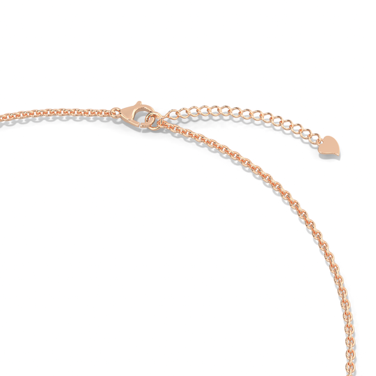 ketting dames rosegoud infinity hart met zirkonia steen sluiting | cadeauplek