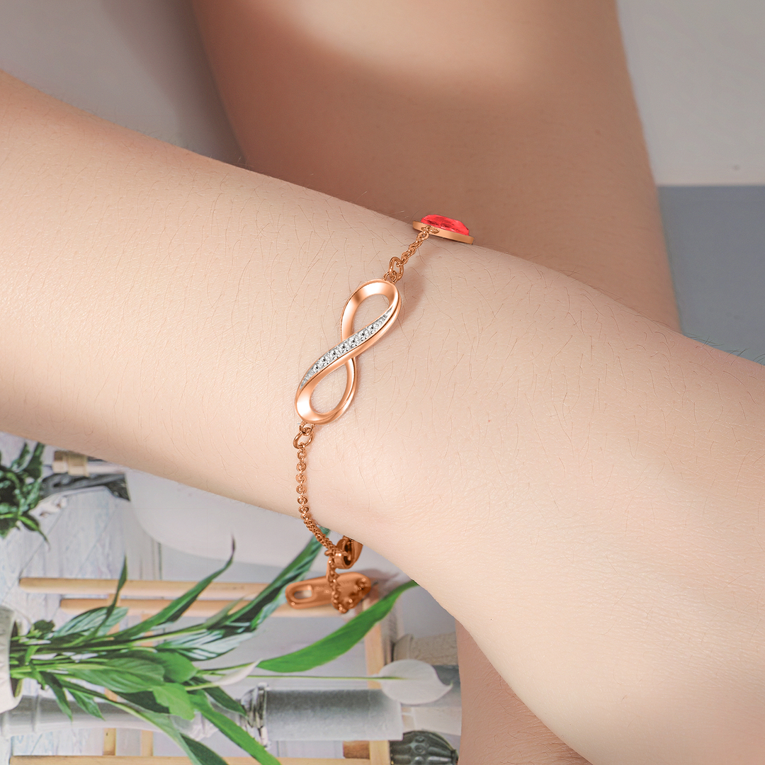 Zilveren armband met gourmet schakel & zirkonia | -NL Zilveren armband met gourmet schakel & zirkonia | -NL