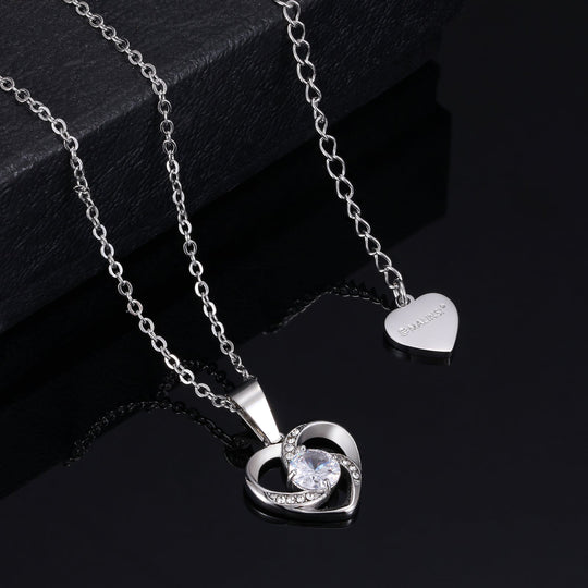 Ketting Dames | Spiraal Hart | Zilver Compleet RVS