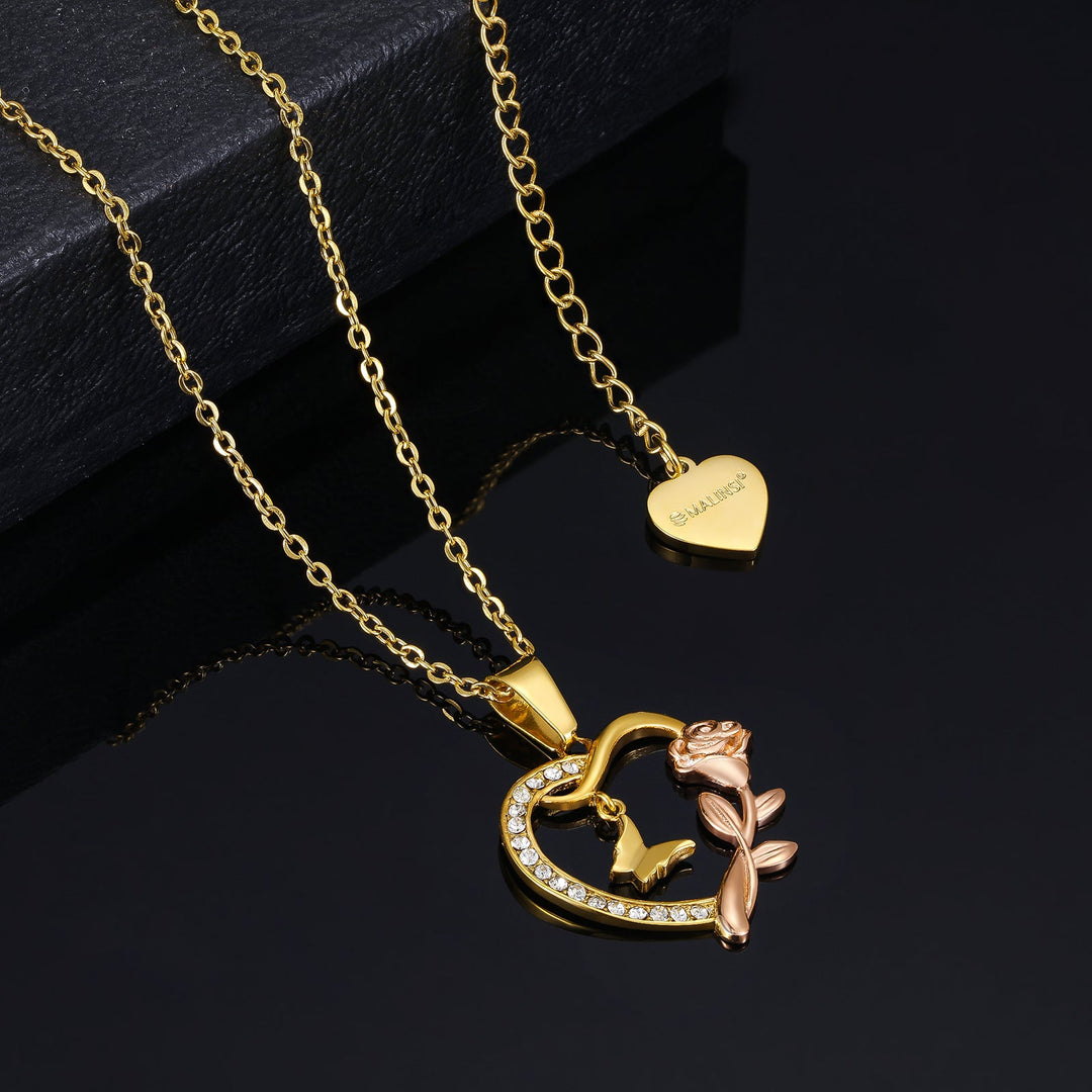 Ketting Dames | RoseFly | Goud 18K Plated RVS