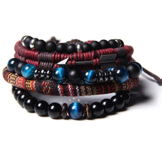 Onyx Rope Armband | Set van 5