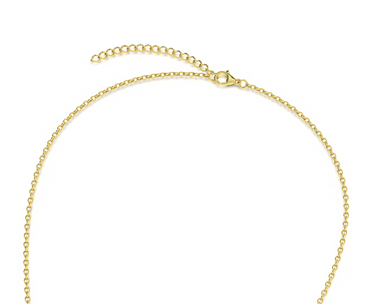 Gouden beertjes ketting met zirkonia steentjes sluiting | cadeauplek