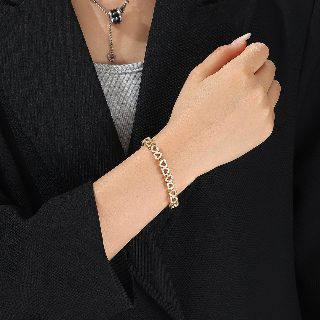 Armband Dames Luv | Goud 18K Plating | Zirkonia