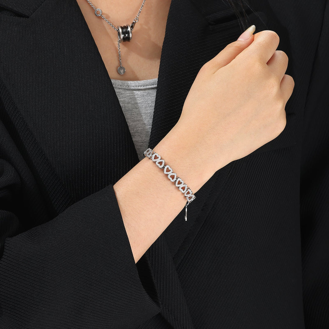 Armband Dames Luv | Zilver Platinum Plating | Zirkonia