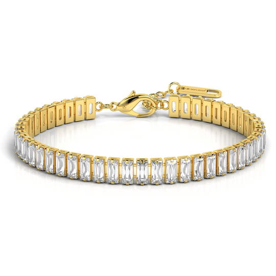Armband Dames | Zirkonia Steentjes | Goud