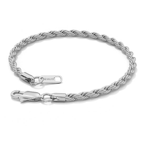 Rope Chain Armband | Compleet RVS 5mm | Zilver