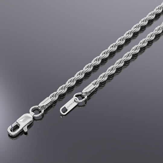 Rope Chain Armband | Compleet RVS 5mm | Zilver