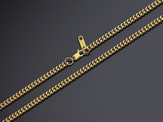 Cuban Link Ketting | Compleet RVS 60cm | Goud