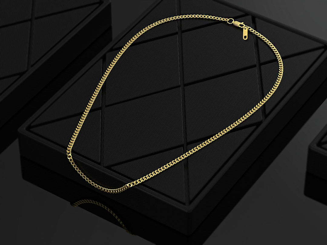 Cuban Link Ketting | Compleet RVS 60cm | Goud