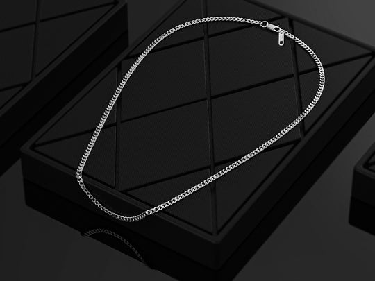 Cuban Link Ketting | Compleet RVS 60cm | Zilver