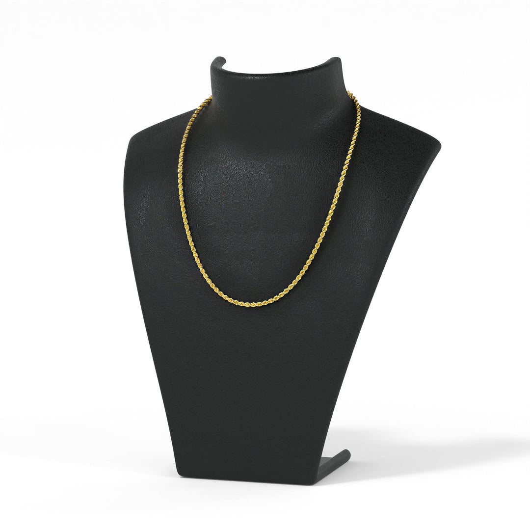 Rope Chain Ketting | Compleet RVS 60cm | Goud